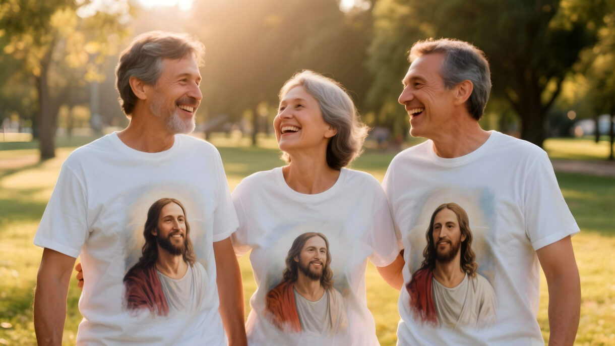 camiseta de igreja personalizada
