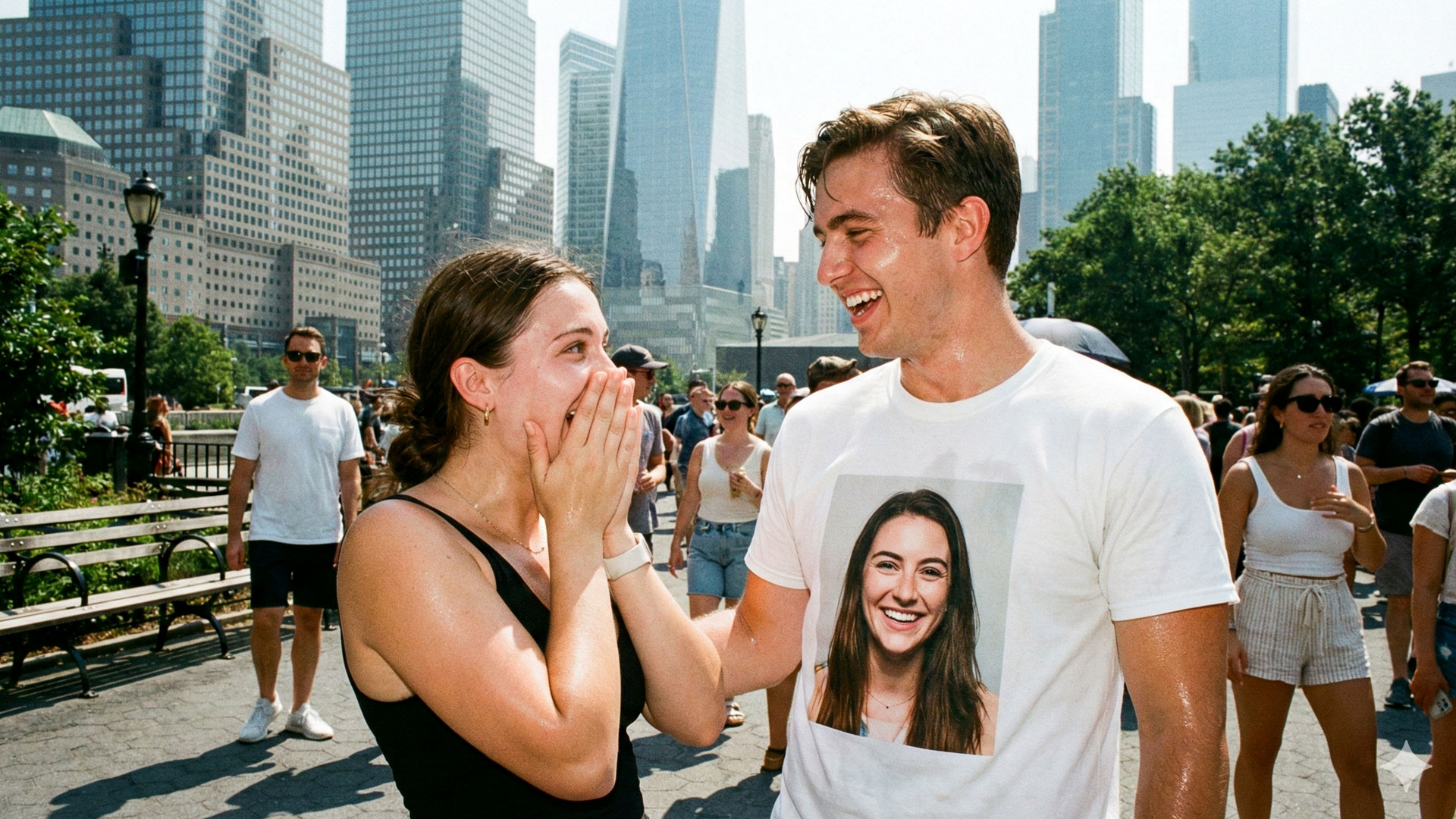 Camiseta com foto da Namorada